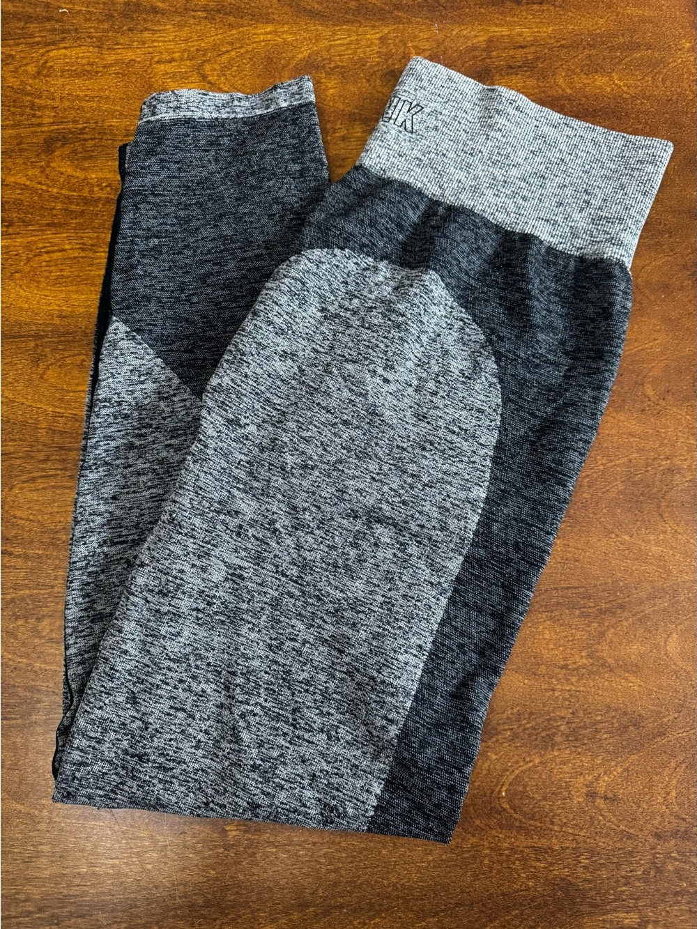 NWOT, PINK, Victoria’s Secret, Grey, Colorblock, Seamless Leggings, Size XL